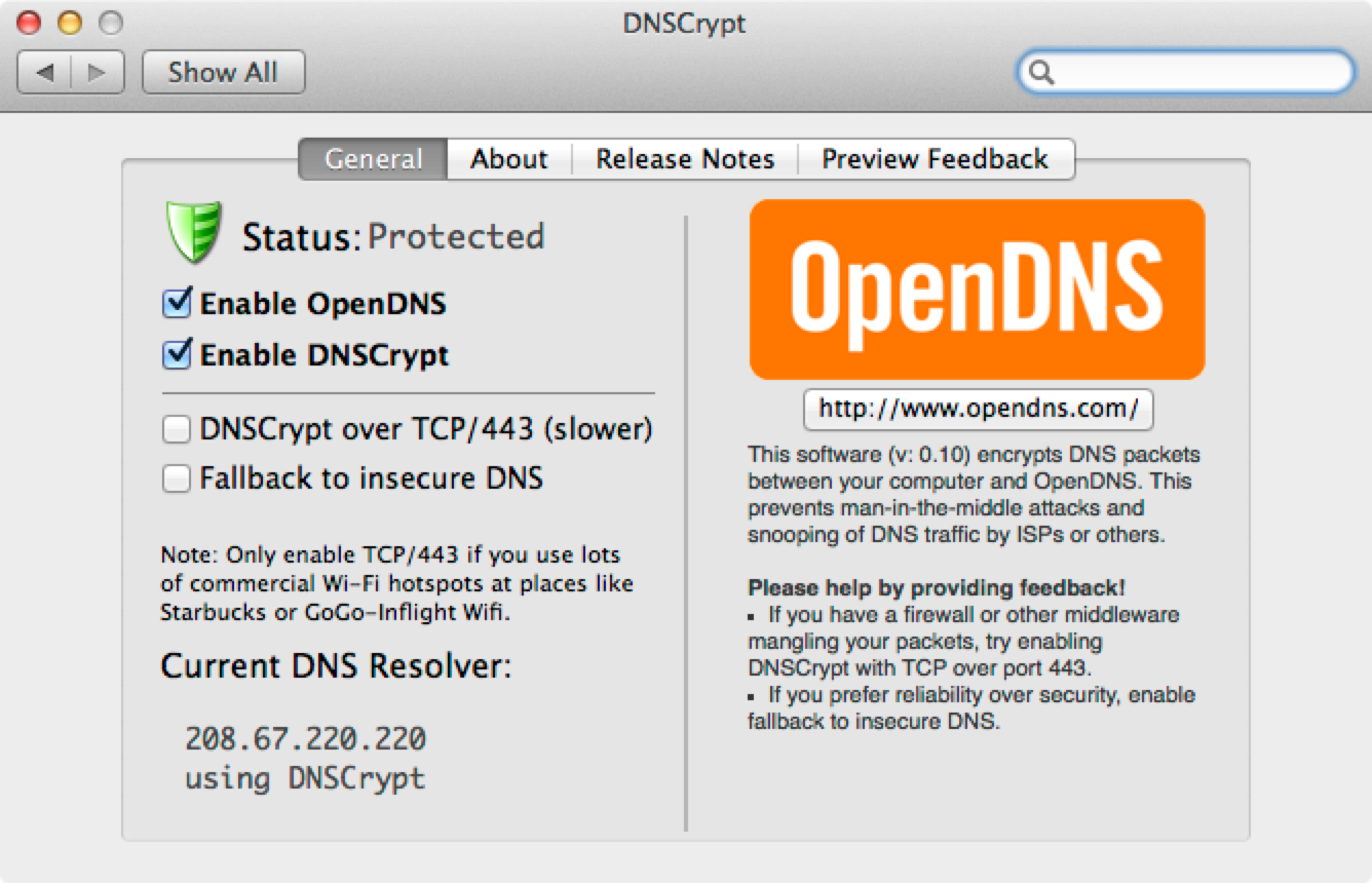 Browser dns